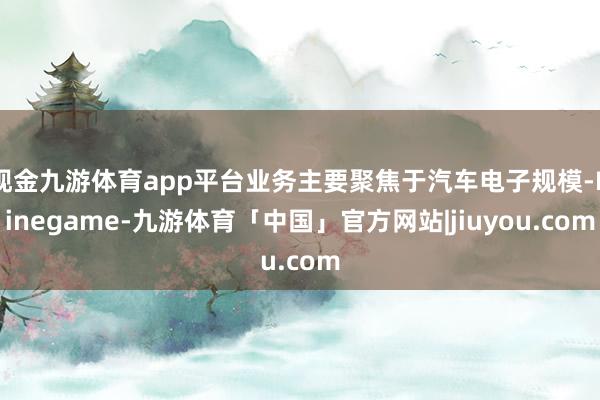 现金九游体育app平台业务主要聚焦于汽车电子规模-Ninegame-九游体育「中国」官方网站|jiuyou.com